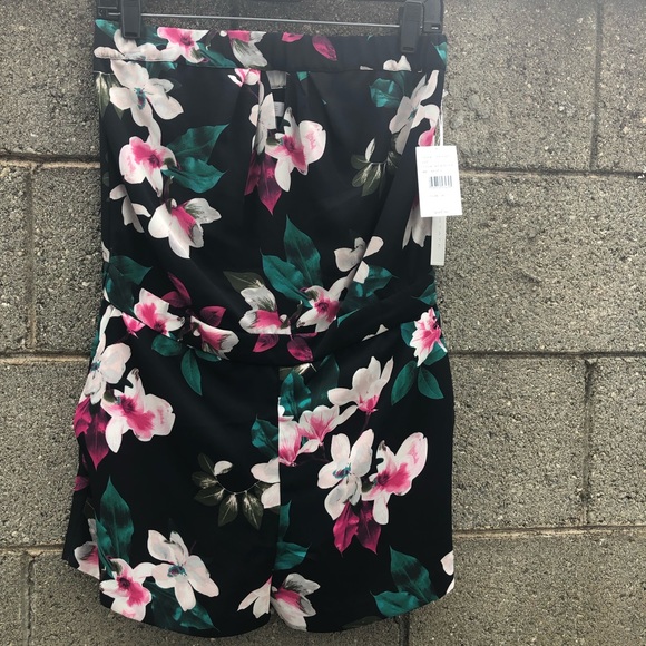 1.State Romper Rich Black Floral Jumper BNWT - Picture 4 of 8